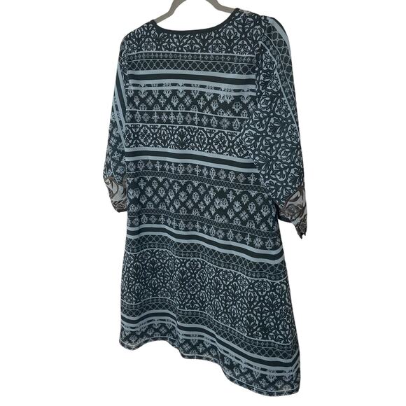 Gretchen Scott Embroidered Patchwork Swing Dress Henna Boho Cottagecore S - Picture 9 of 10